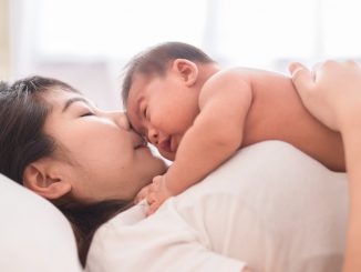 Asian Mother and baby