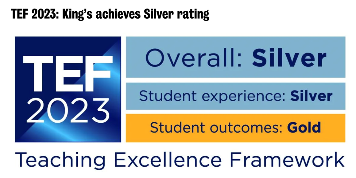 Screenshot of TEF award