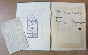 A sheaf of verses with association items 
